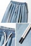 Cozy Slub Denim Banding Pants