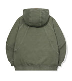 Indie Embroidered Snap Pigment Hoodie