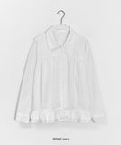 Sherinlen Shirring Collar Neck Blouse
