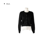 Doobie Soft Fur Button Long Sleeve Cardigan