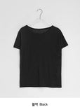 [BAONHAUS] Seidin Tencel Layered Short Sleeve Tee