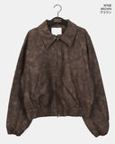 Timber Vintage Washing Leather Two-Way Blouson Jacket