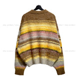 Sherbet mohair stripe knit