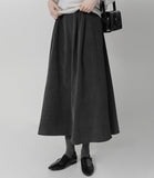 Plain Corduroy Brushed Skirt