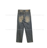 Desert washed wide denim