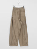 [unisex] Tokiden banding string side snap wide cotton pants