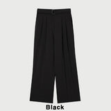 Fresh Summer Belted Two Tuck Slacks