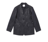 Kates leather over blazer