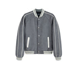 Solid Varsity Stadium Jacket