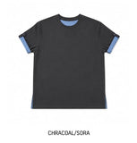 [unisex] Robben Color Matching Roll-up Short Sleeve Tee