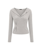 [mnem] Fold Hood Tee