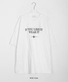 [unisex] Keku Pigment Lettering Over Short Sleeve Tee