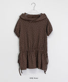 Lingel Star Hood Shirring Short Sleeve Tee