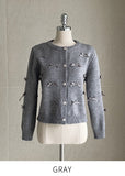 Laty Round Ribbon Cardigan