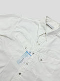 [Muscle Fit] Western Denim Linen Shirt