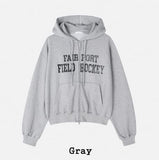 Philo Two-Way Crop Hood Zip-Up