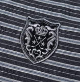 Recl 96 Striped Collared Short Sleeve T-shirt