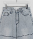 Shuna Summer Cut Washing Light Blue Bermuda Denim Pants