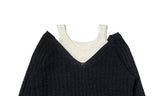 Pami Layered V Loose Fit Knit