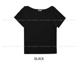 [U-BASIC] Summer Daily Boat Neck Loose Short Sleeve
