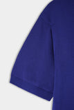 Muscle fit linen short sleeve knitwear