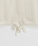 Huuri Summer Punching Hood Zip-up Cardigan