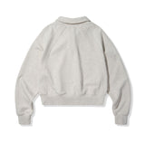 Small Logo Half Zip-Up Collar Sweatshirt