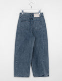 [unisex] Harku cut wide denim pants