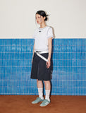 Reverse Stitch Crop T-shirt