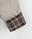 Kobani button check collar color matching padding