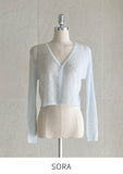 Rant V-neck Summer Knit Short Cardigan