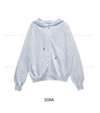 Lenti Summer See-through Hood Zip-Up