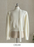 [Tie set] Lanti Heart V-Neck Knit Cardigan