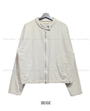 Beuel Pigment Snap Semi Crop Zip Up