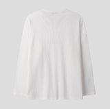 Waffle Button Wide Long Sleeve