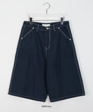 Manaco Number Stitch Bermuda Cotton Pants