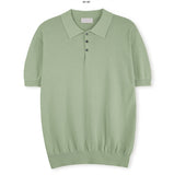 Muscle Fit Span Linen Collar Knit