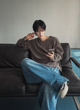 Bring Deki Rib V-neck Knit