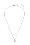 Etreve Silver Note Wave Necklace