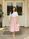 Joy Banding Flare Long Skirt