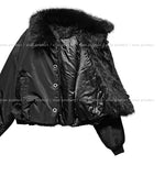 Modin high-neck fur jumper