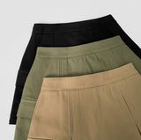 Pleats Underpants A-line Skirt Pants