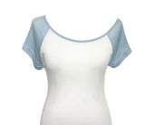 Bunny Raglan One-Shoulder Short Sleeve
