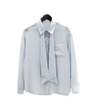Lucy Tie See-Through Blouse