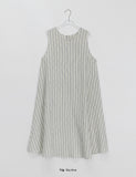 Pendol Summer Reversible Stripe Sleeveless Long One Piece