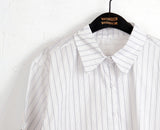 Index Stripe Rollup Collar Short Sleeve Shirt