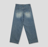 Norma Vintage Washing Wide Denim Pants