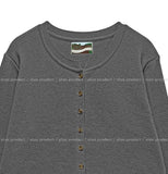 [U-BASIC] Woody Semi-Crop Round Cardigan