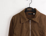 Hilan Corduroy Collar Cropped Blouson Jacket
