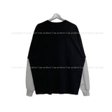 Make color matching layered long sleeve t-shirt